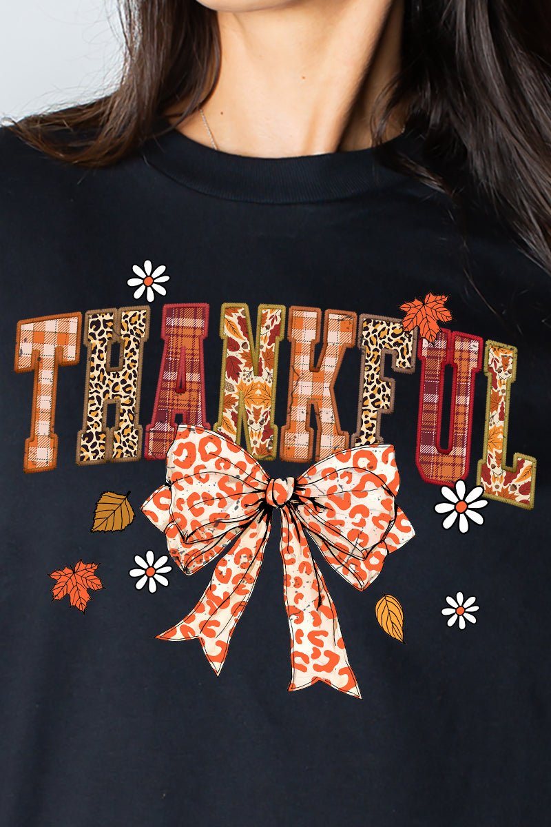Bowy Thankful Heavy Cotton Long Sleeve Adult T-Shirt - Wholesale Accessory Market