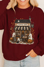 Brew & Boo Coffee Shop Heavy Cotton Long Sleeve Adult T-Shirt - Wholesale Accessory Market