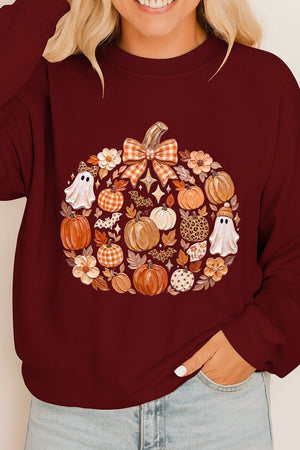 Pumpkin Patch Palette Heavy Cotton Long Sleeve Adult T-Shirt - Wholesale Accessory Market