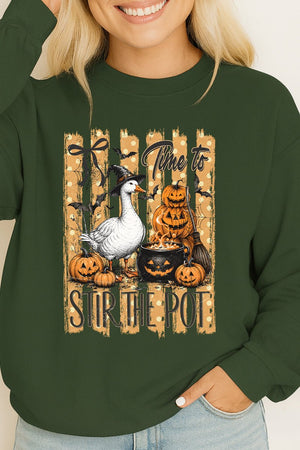 Stir The Pot Goose Heavy Cotton Long Sleeve Adult T-Shirt - Wholesale Accessory Market
