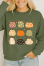 Patchwork Pumpkin Parade Heavy Cotton Long Sleeve Adult T-Shirt - Wholesale Accessory Market