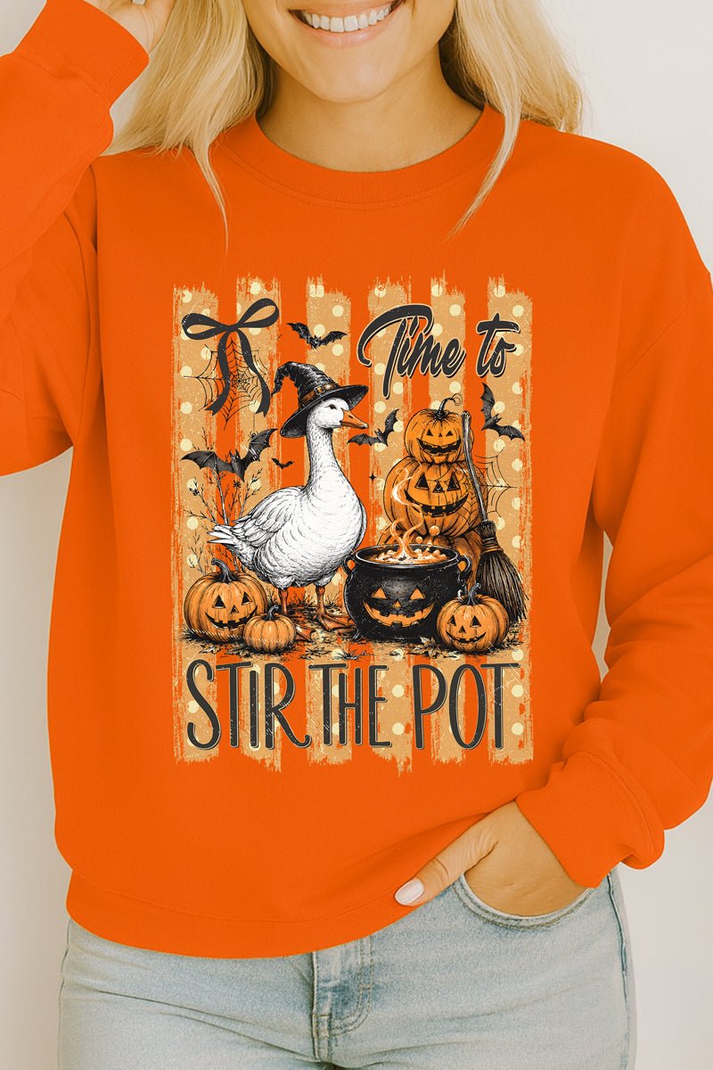 Stir The Pot Goose Heavy Cotton Long Sleeve Adult T-Shirt - Wholesale Accessory Market