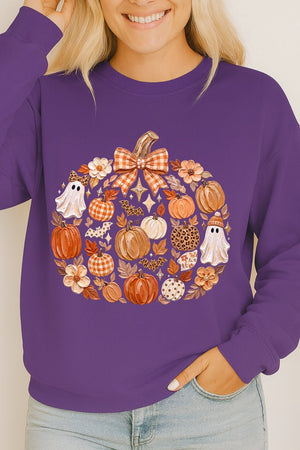 Pumpkin Patch Palette Heavy Cotton Long Sleeve Adult T-Shirt - Wholesale Accessory Market