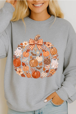Pumpkin Patch Palette Heavy Cotton Long Sleeve Adult T-Shirt - Wholesale Accessory Market