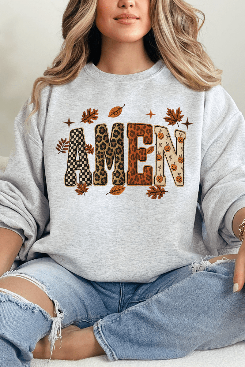 Autumn Amen Unisex NuBlend Crew Sweatshirt - Wholesale Accessory Market