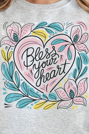 Blooming Bless Your Heart Unisex NuBlend Crew Sweatshirt - Wholesale Accessory Market
