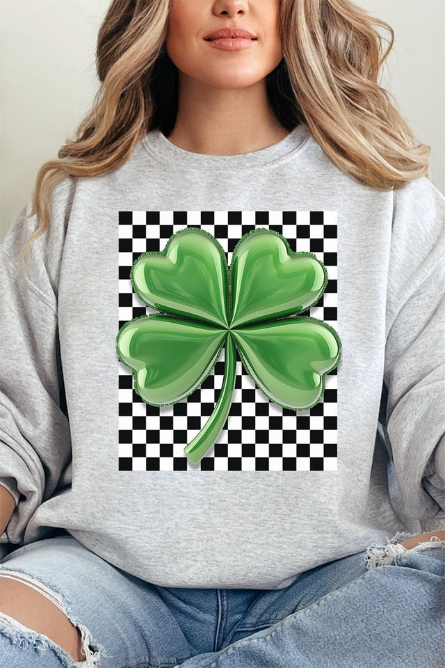 Bubble Clover Retro Unisex NuBlend Crew Sweatshirt - Wholesale Accessory Market