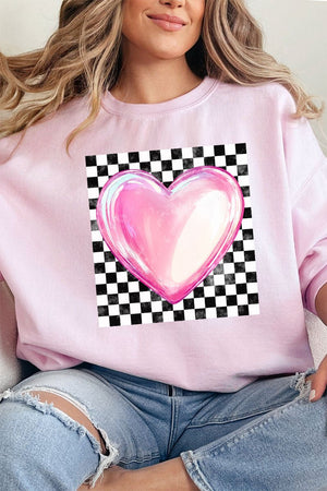 Bubble Heart Retro Unisex NuBlend Crew Sweatshirt - Wholesale Accessory Market