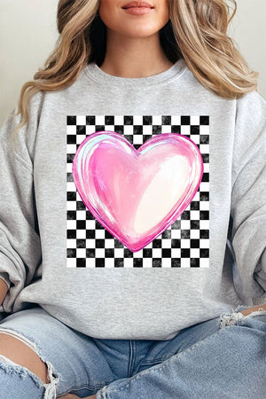 Bubble Heart Retro Unisex NuBlend Crew Sweatshirt - Wholesale Accessory Market