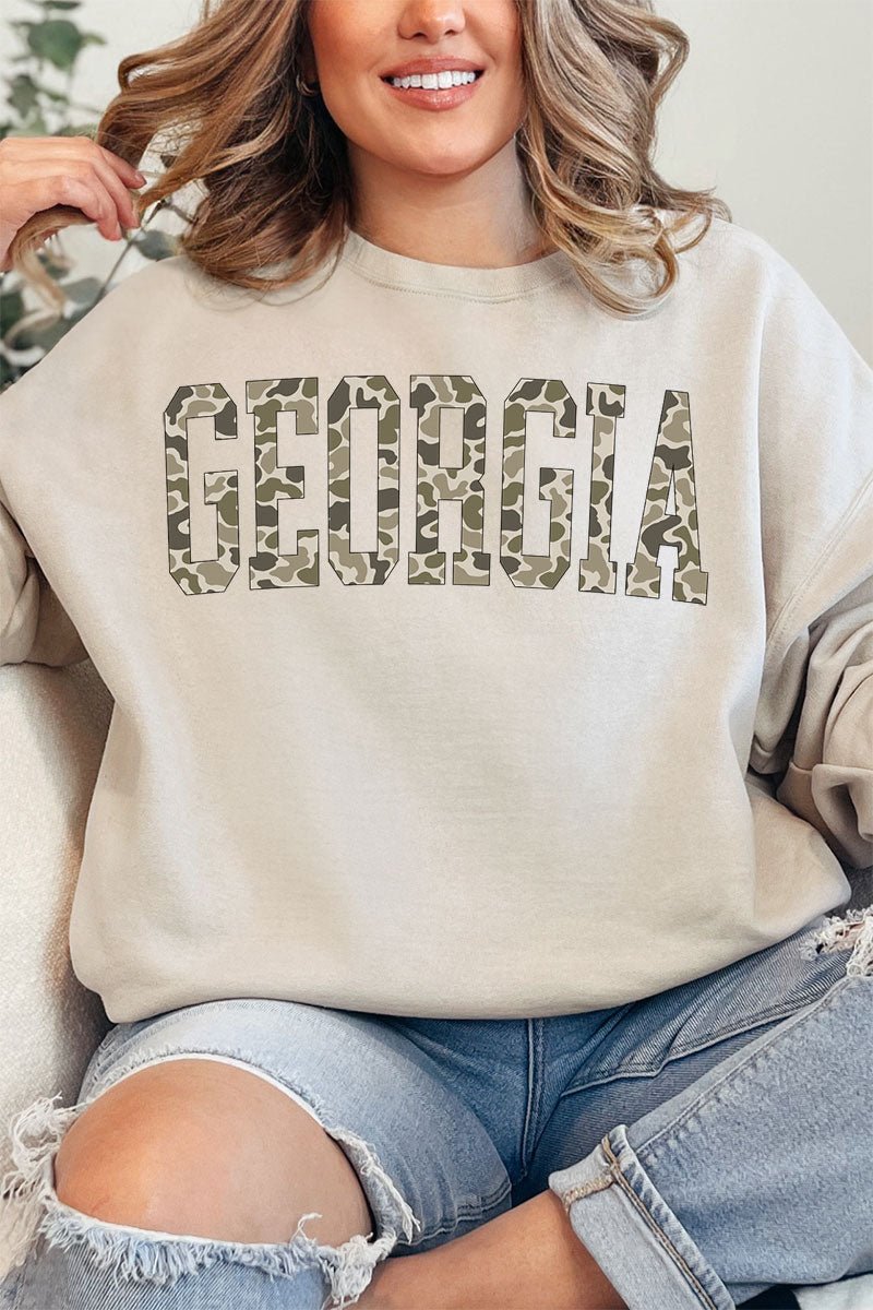 Camo Georgia Unisex NuBlend Crew Sweatshirt - Wholesale Accessory Market