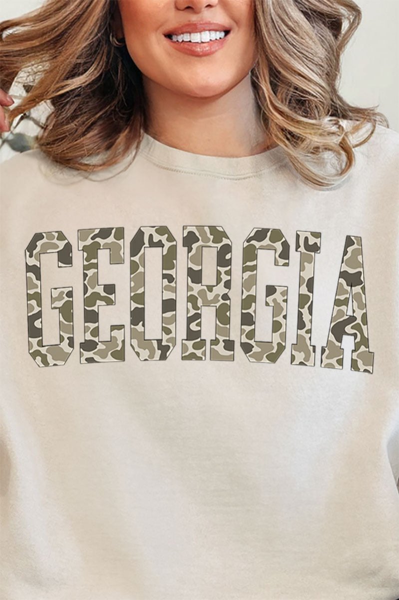 Camo Georgia Unisex NuBlend Crew Sweatshirt - Wholesale Accessory Market