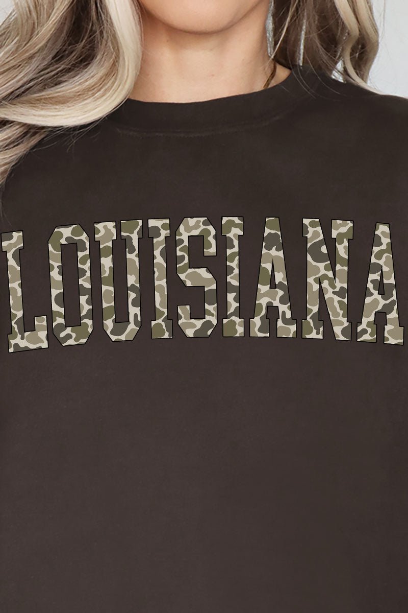 Camo Louisiana Unisex NuBlend Crew Sweatshirt - Wholesale Accessory Market