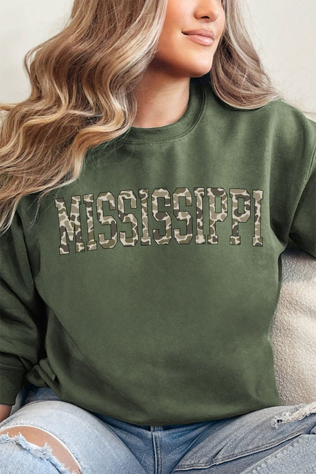 Camo Mississippi Unisex NuBlend Crew Sweatshirt - Wholesale Accessory Market