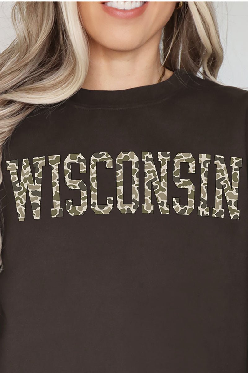 Camo Wisconsin Unisex NuBlend Crew Sweatshirt - Wholesale Accessory Market