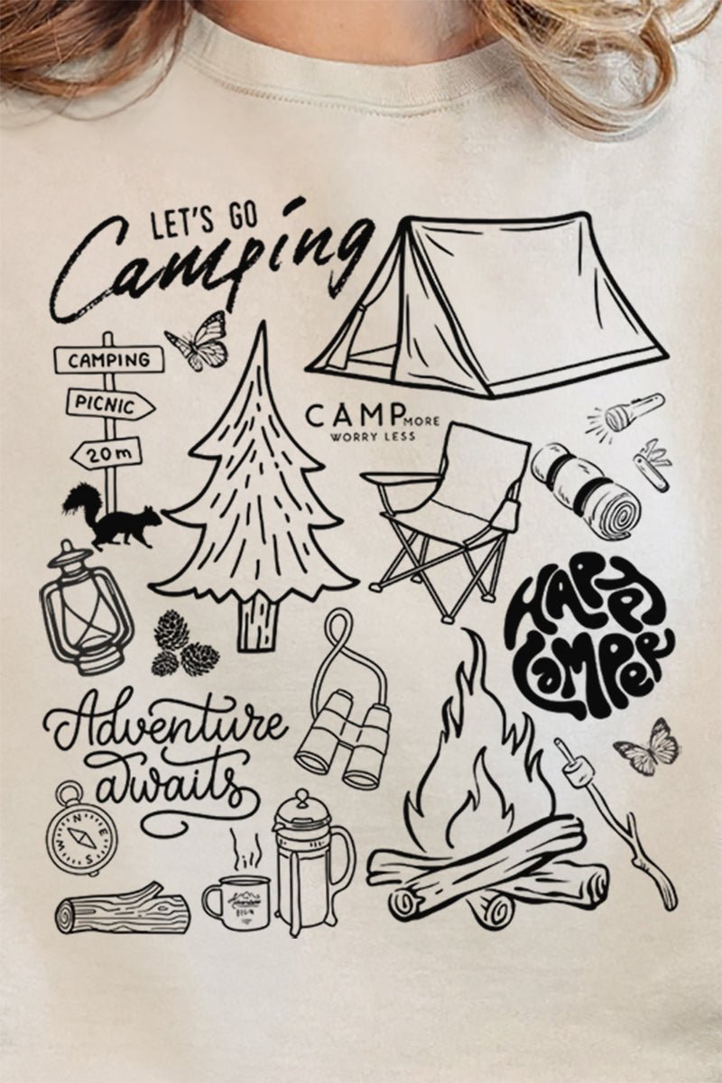 Camping Collage Unisex NuBlend Crew Sweatshirt - Wholesale Accessory Market
