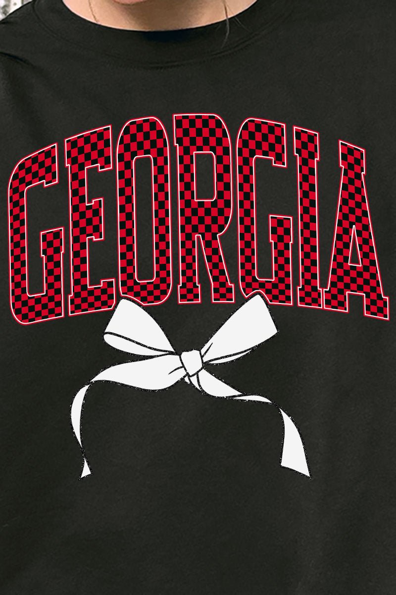 Checkered Coquette Georgia Unisex NuBlend Crew Sweatshirt - Wholesale Accessory Market