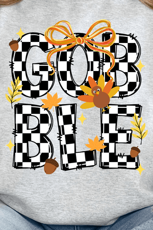 Checkered Gobble Coquette Unisex NuBlend Crew Sweatshirt - Wholesale Accessory Market
