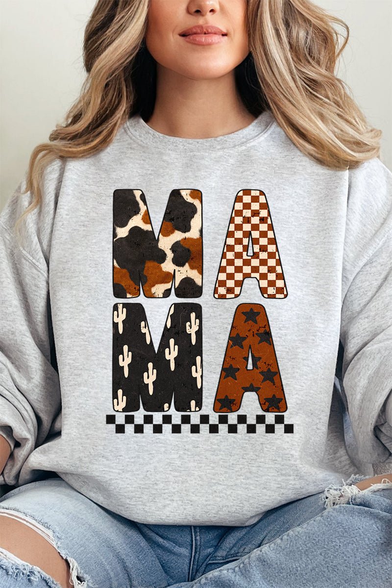 Cow Cactus Mama Unisex NuBlend Crew Sweatshirt - Wholesale Accessory Market