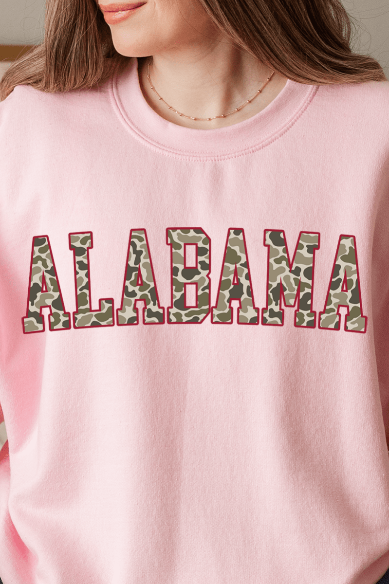 Crimson Alabama Camo Unisex NuBlend Crew Sweatshirt - Wholesale Accessory Market