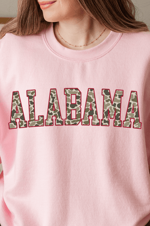 Crimson Alabama Camo Unisex NuBlend Crew Sweatshirt - Wholesale Accessory Market