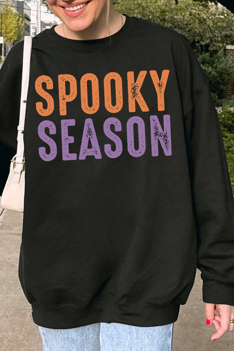 Distressed Spooky Season Unisex NuBlend Crew Sweatshirt - Wholesale Accessory Market