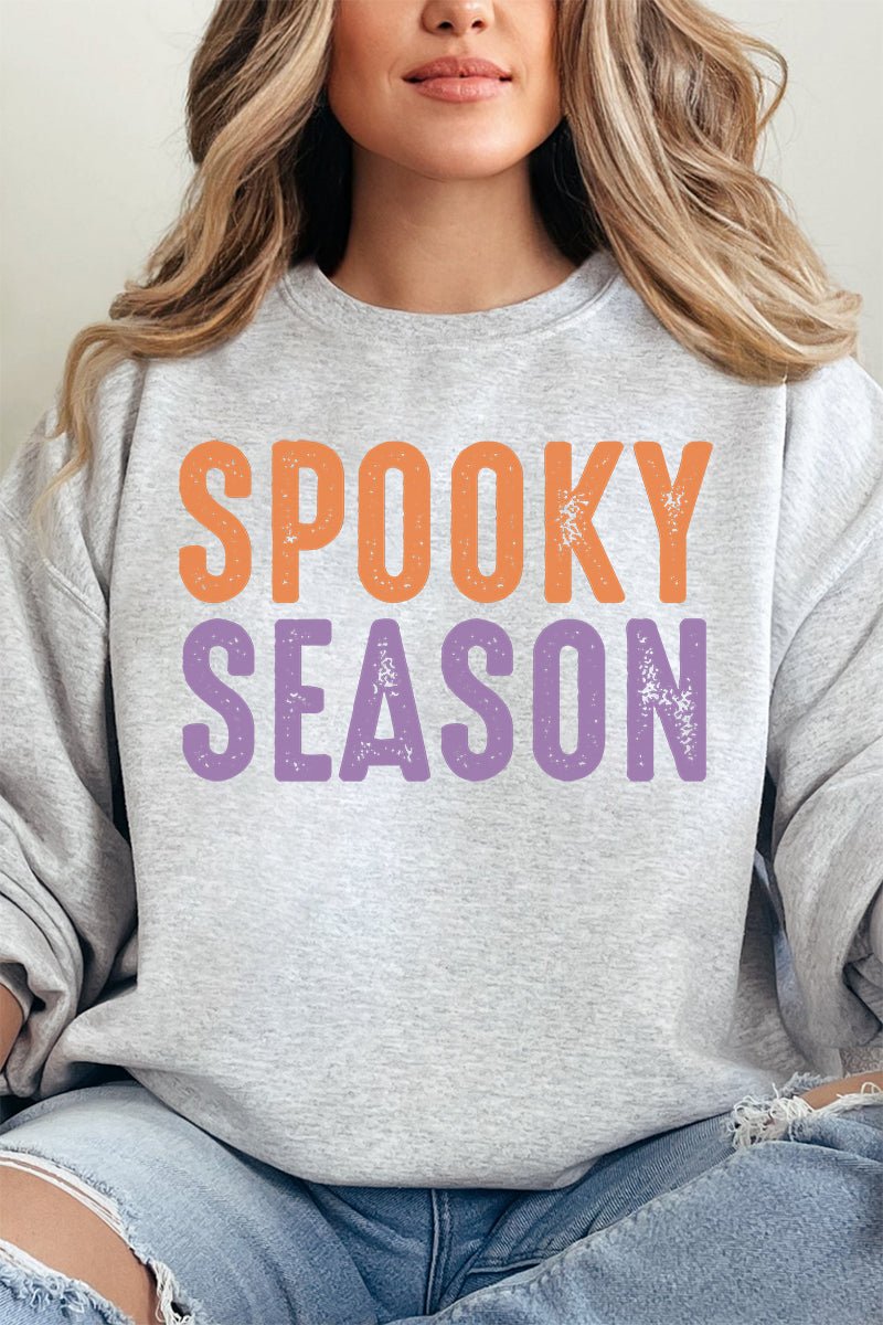 Distressed Spooky Season Unisex NuBlend Crew Sweatshirt - Wholesale Accessory Market