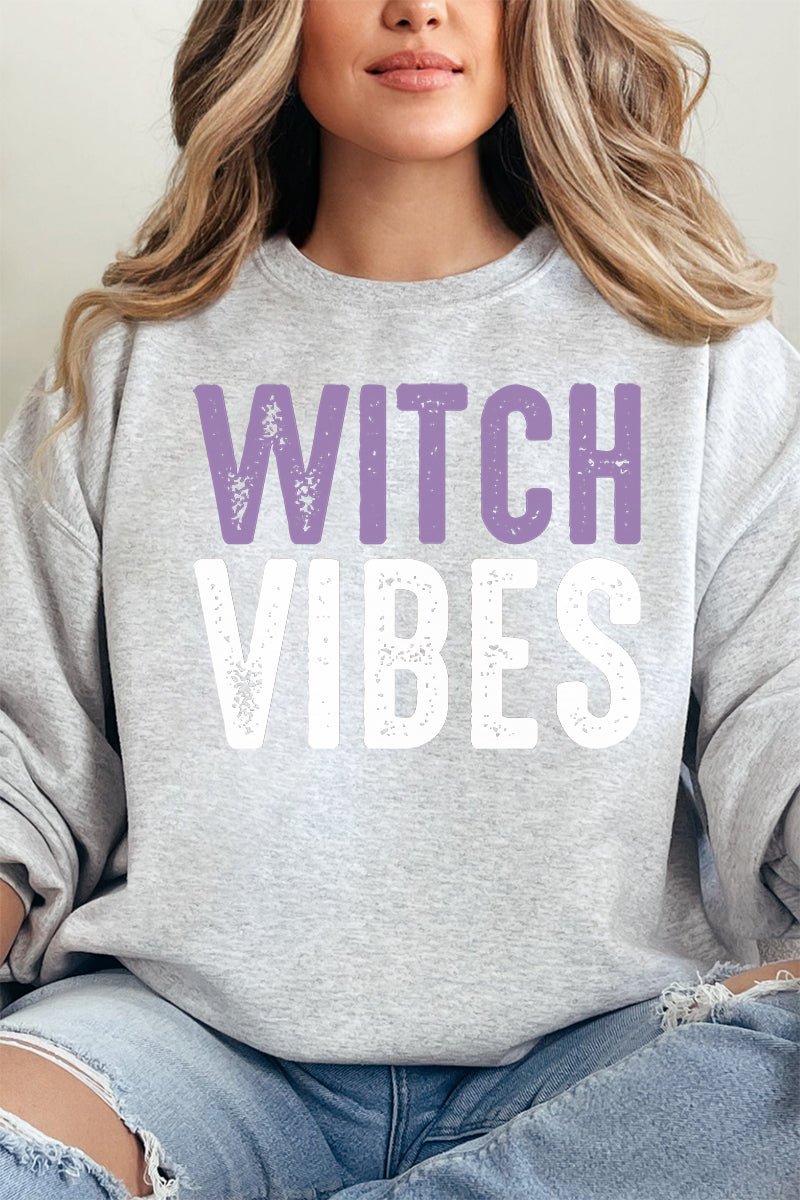 Distressed Witch Vibes Unisex NuBlend Crew Sweatshirt - Wholesale Accessory Market