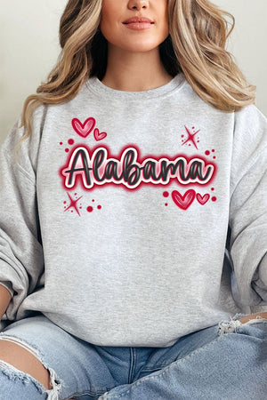 Faux Airbrush Alabama Unisex NuBlend Crew Sweatshirt - Wholesale Accessory Market