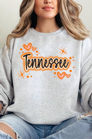 Faux Airbrush Tennessee Unisex NuBlend Crew Sweatshirt - Wholesale Accessory Market