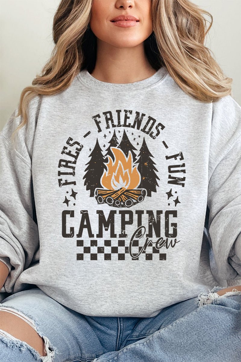 Fires, Friends, And Fun Unisex NuBlend Crew Sweatshirt - Wholesale Accessory Market