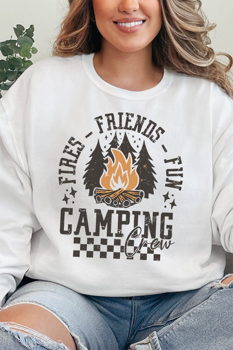 Fires, Friends, And Fun Unisex NuBlend Crew Sweatshirt - Wholesale Accessory Market