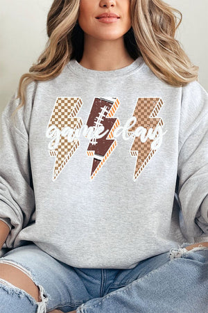 Football Game Day Lightning Bolt Unisex NuBlend Crew Sweatshirt - Wholesale Accessory Market