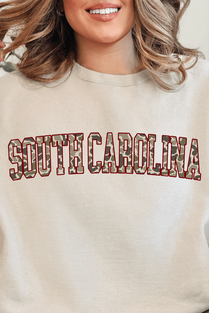 Garnet South Carolina Camo Unisex NuBlend Crew Sweatshirt - Wholesale Accessory Market