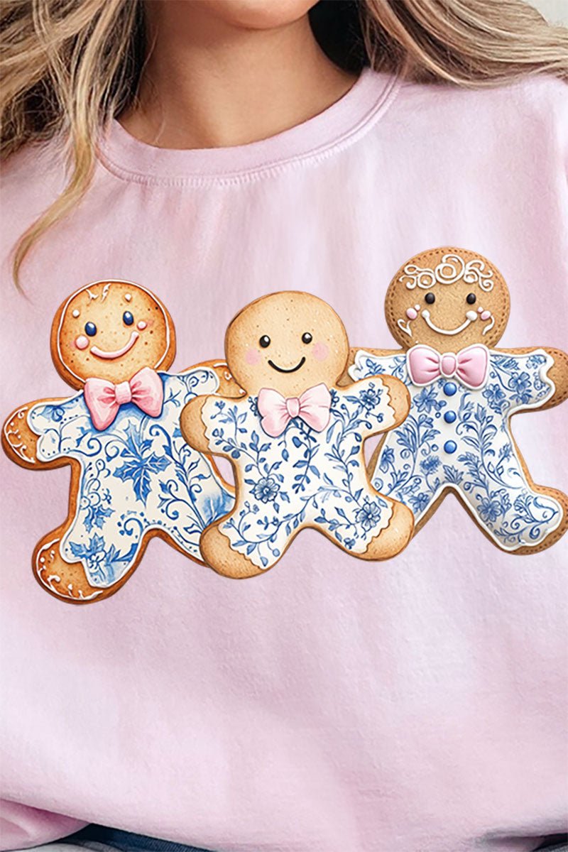Gingerbread Chinoiserie Christmas Unisex NuBlend Crew Sweatshirt - Wholesale Accessory Market