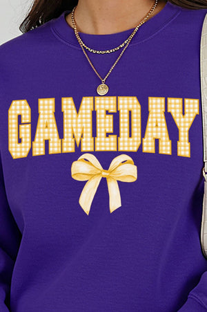 Gold Gingham Gameday Unisex NuBlend Crew Sweatshirt - Wholesale Accessory Market