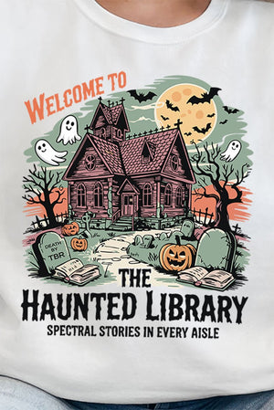 Haunted Library Unisex NuBlend Crew Sweatshirt - Wholesale Accessory Market