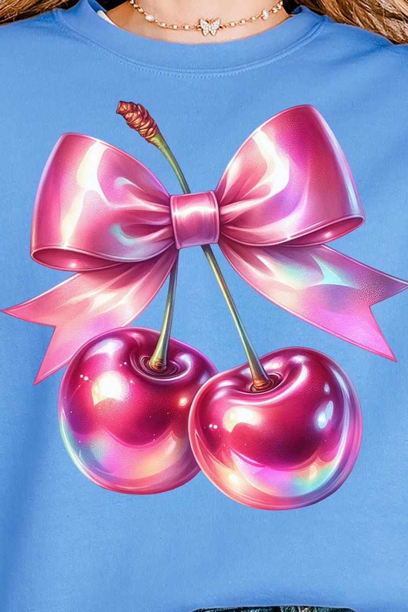Holographic Coquette Cherries Unisex NuBlend Crew Sweatshirt - Wholesale Accessory Market