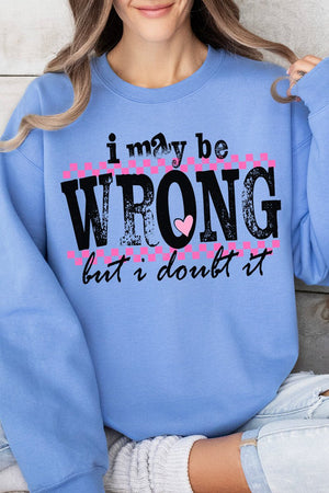 I May Be Wrong Unisex NuBlend Crew Sweatshirt - Wholesale Accessory Market