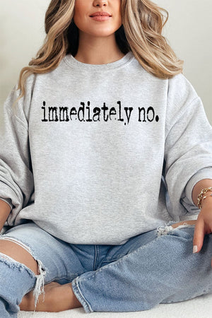 Immediately No Unisex NuBlend Crew Sweatshirt - Wholesale Accessory Market