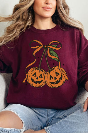 Jack - O' - Lantern Cherries Unisex NuBlend Crew Sweatshirt - Wholesale Accessory Market
