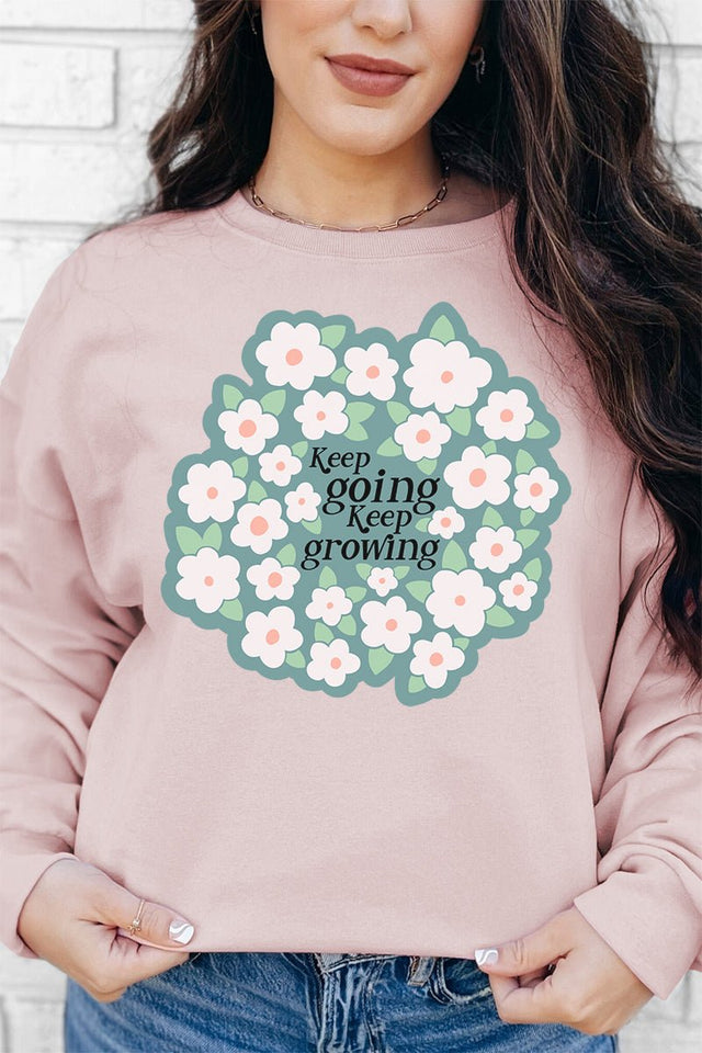 Keep Going Keep Growing Unisex NuBlend Crew Sweatshirt - Wholesale Accessory Market