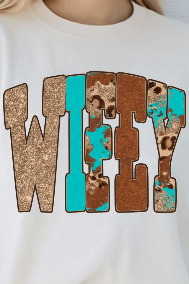 Leopard Love Wifey Unisex NuBlend Crew Sweatshirt - Wholesale Accessory Market