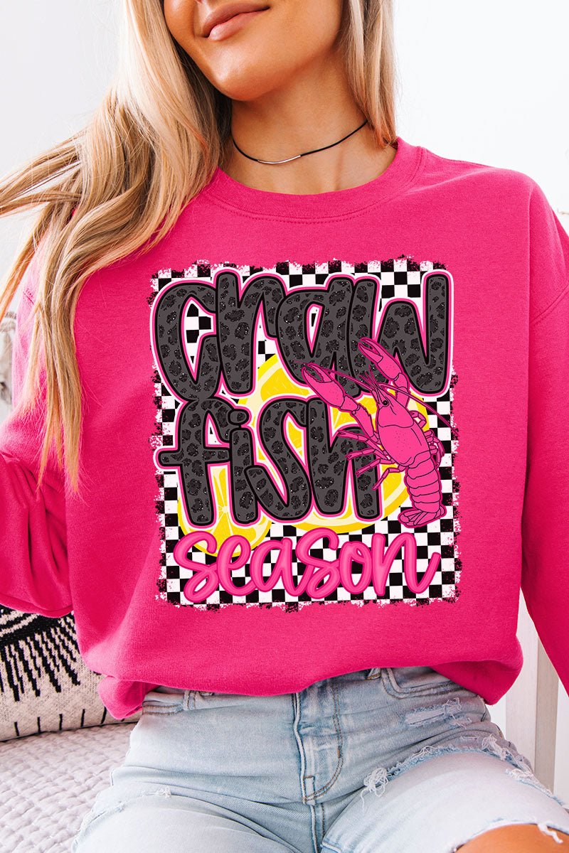 Leopard Luxe Crawfish Season Unisex NuBlend Crew Sweatshirt - Wholesale Accessory Market