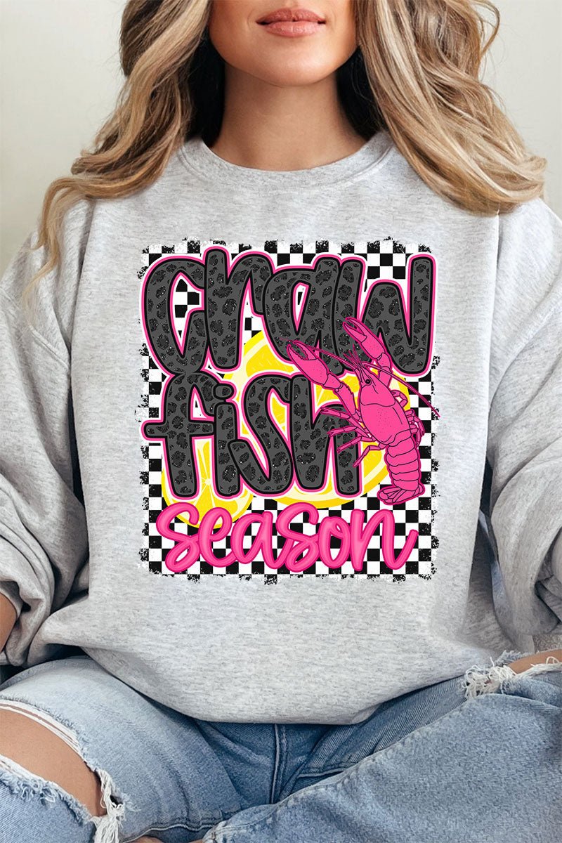 Leopard Luxe Crawfish Season Unisex NuBlend Crew Sweatshirt - Wholesale Accessory Market