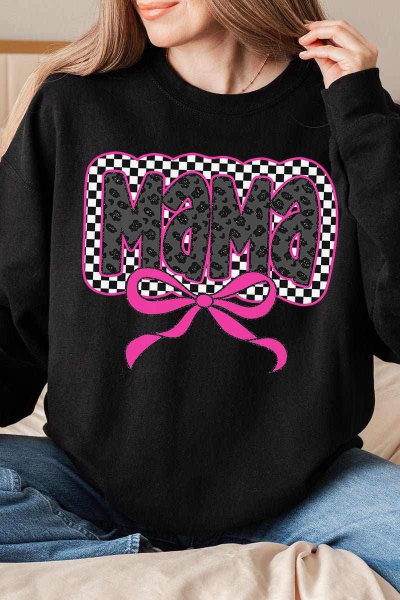 Leopard Luxe Mama Unisex NuBlend Crew Sweatshirt - Wholesale Accessory Market