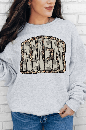 Leopard Star Amen Unisex NuBlend Crew Sweatshirt - Wholesale Accessory Market
