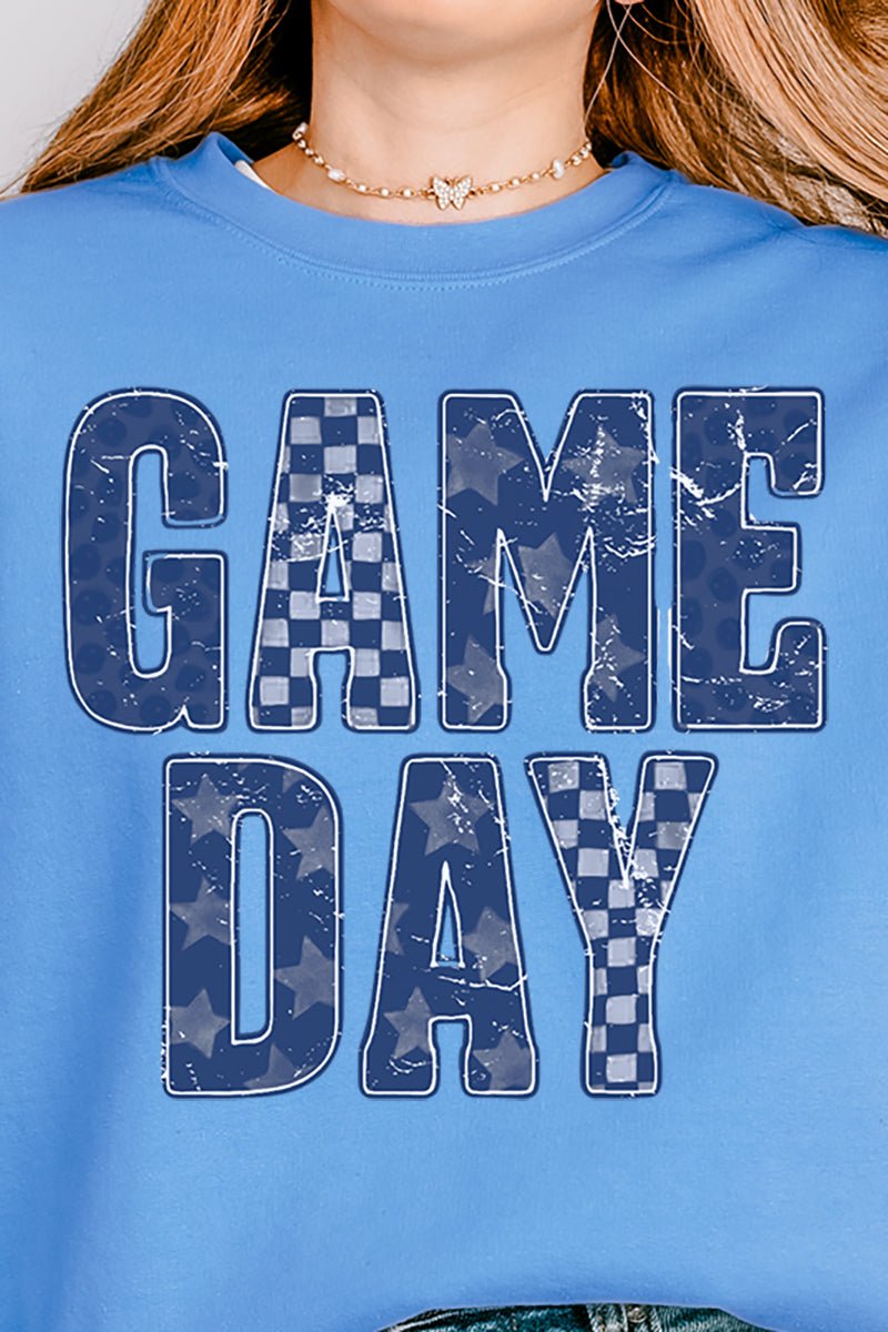 Navy Starry Game Day Unisex NuBlend Crew Sweatshirt - Wholesale Accessory Market