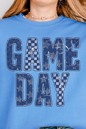 Navy Starry Game Day Unisex NuBlend Crew Sweatshirt - Wholesale Accessory Market