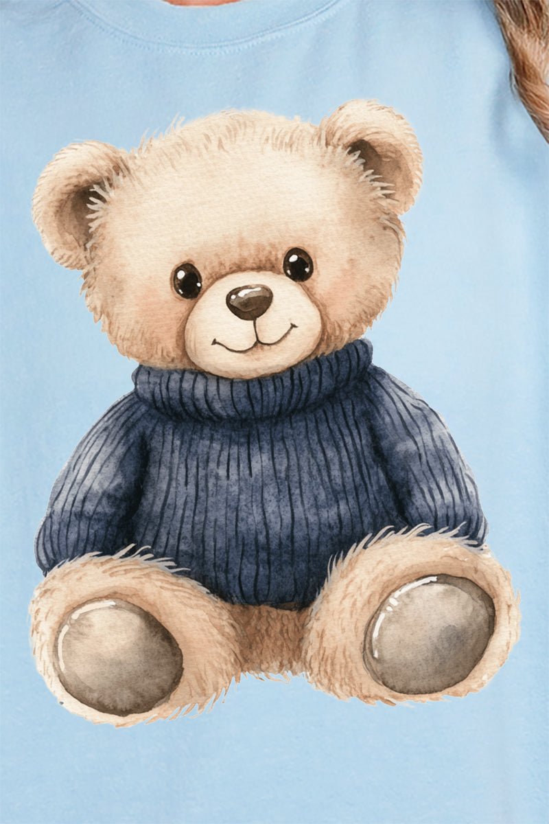 Navy Vintage Teddy Bear Unisex NuBlend Crew Sweatshirt - Wholesale Accessory Market