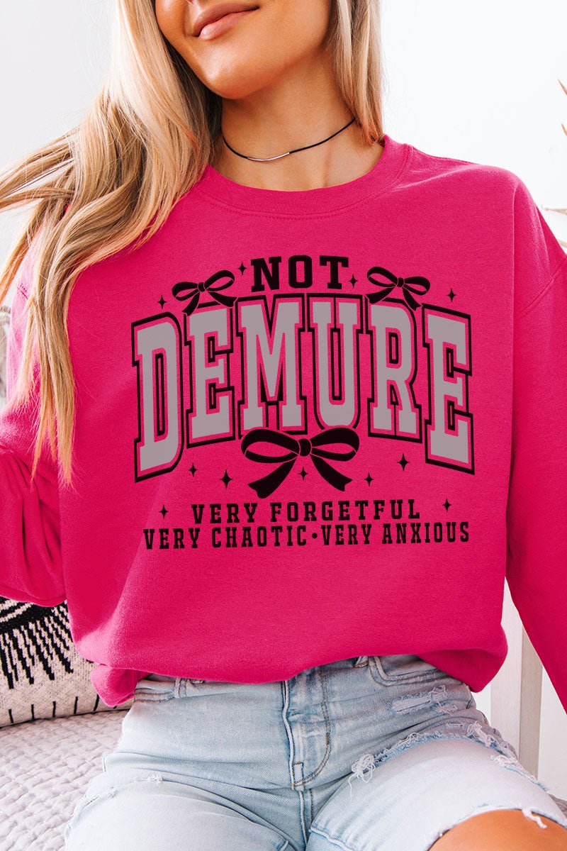 Not Demure Very Distracted Unisex NuBlend Crew Sweatshirt - Wholesale Accessory Market
